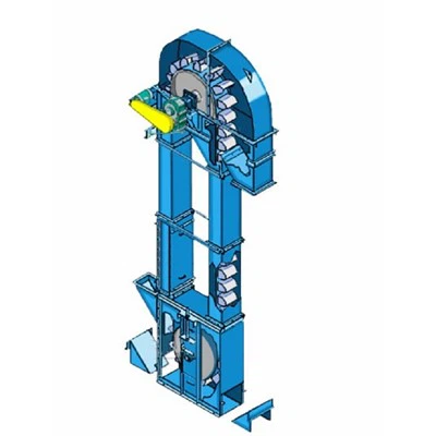 Ковшовый элеватор цепного типа